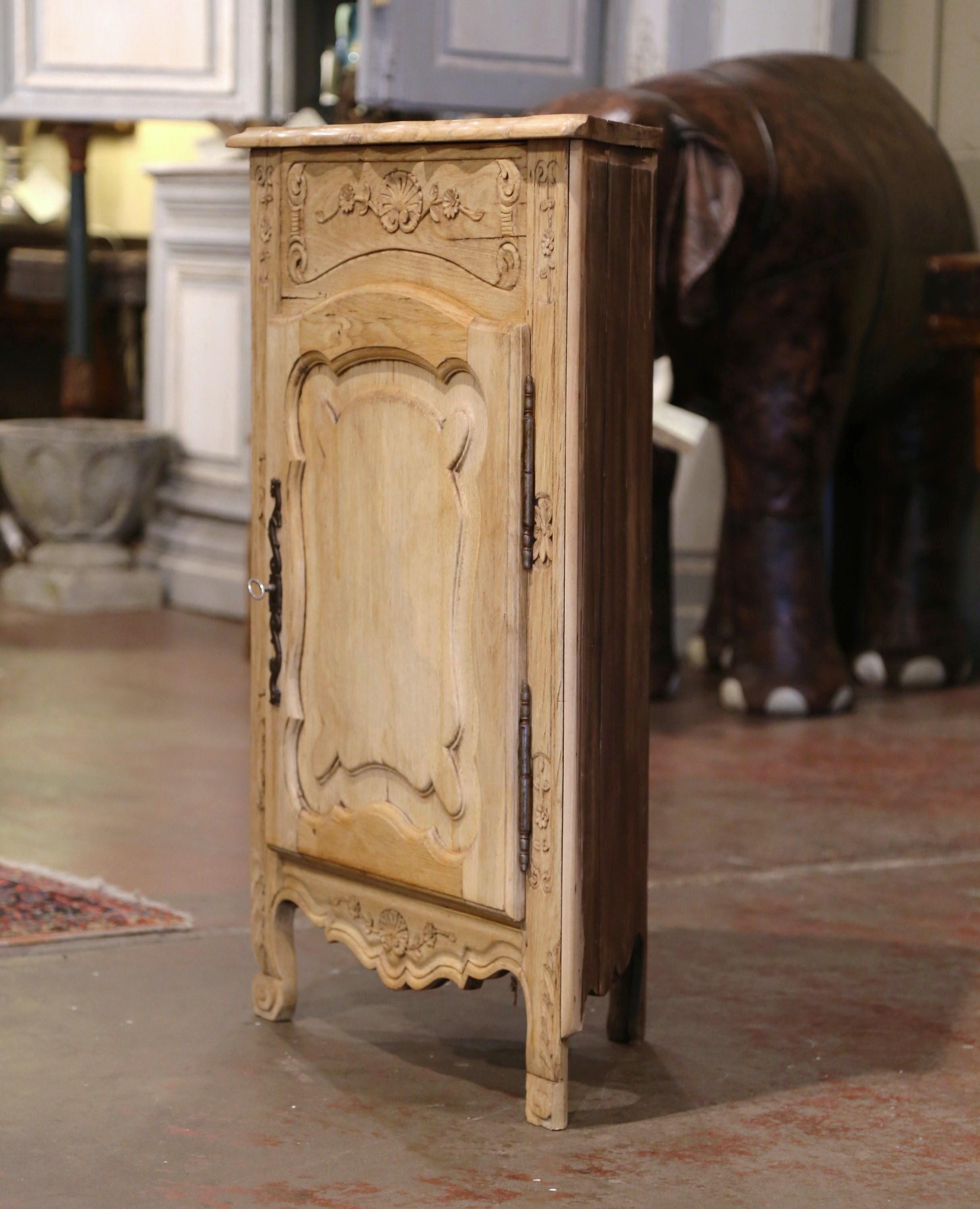 Early 20th Century French Louis XV Carved Oak Corner Cabinet from Normandy 3