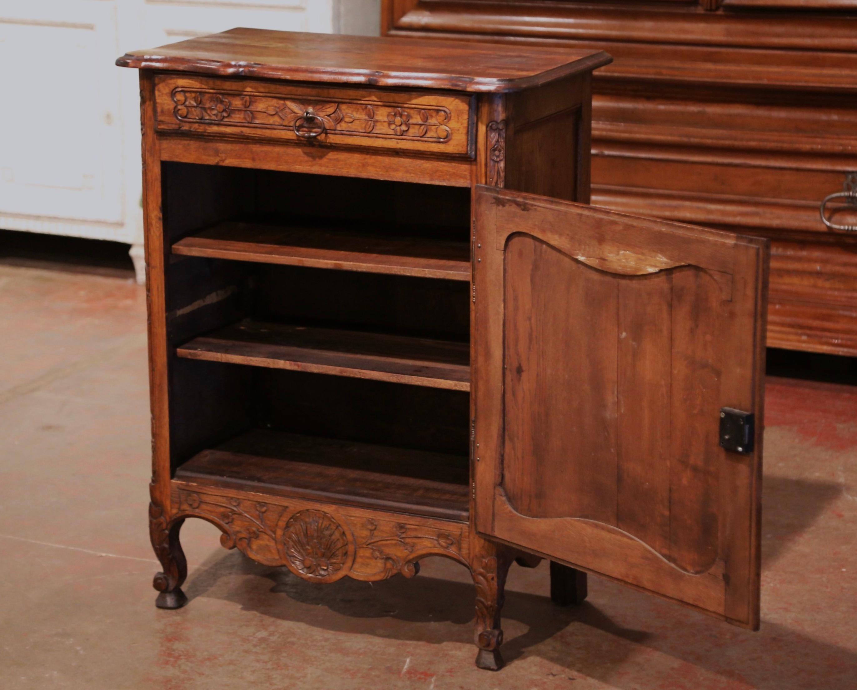 Early 20th Century French Louis XV Carved Oak Jelly Cabinet from Normandy 7