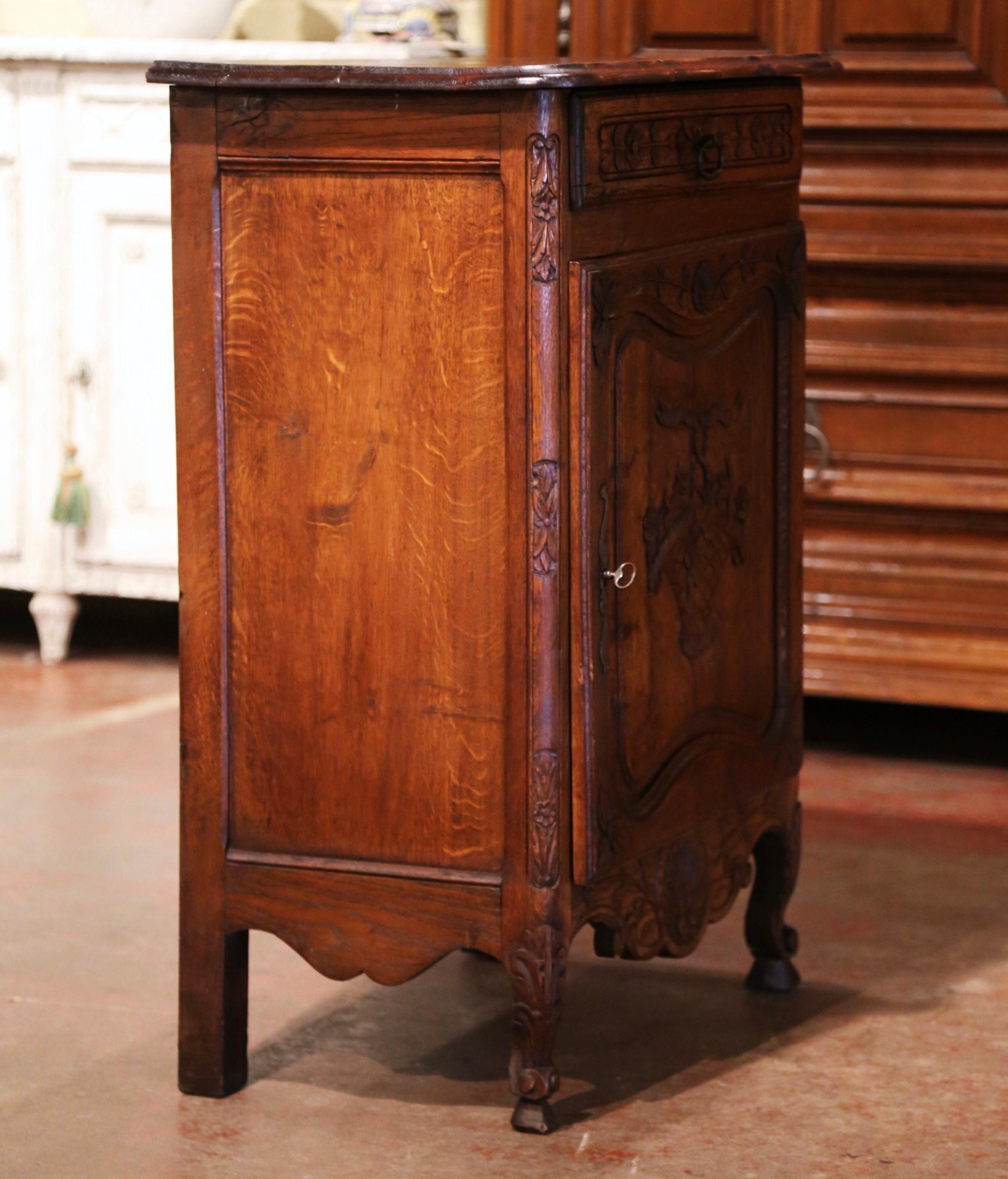Early 20th Century French Louis XV Carved Oak Jelly Cabinet from Normandy 10