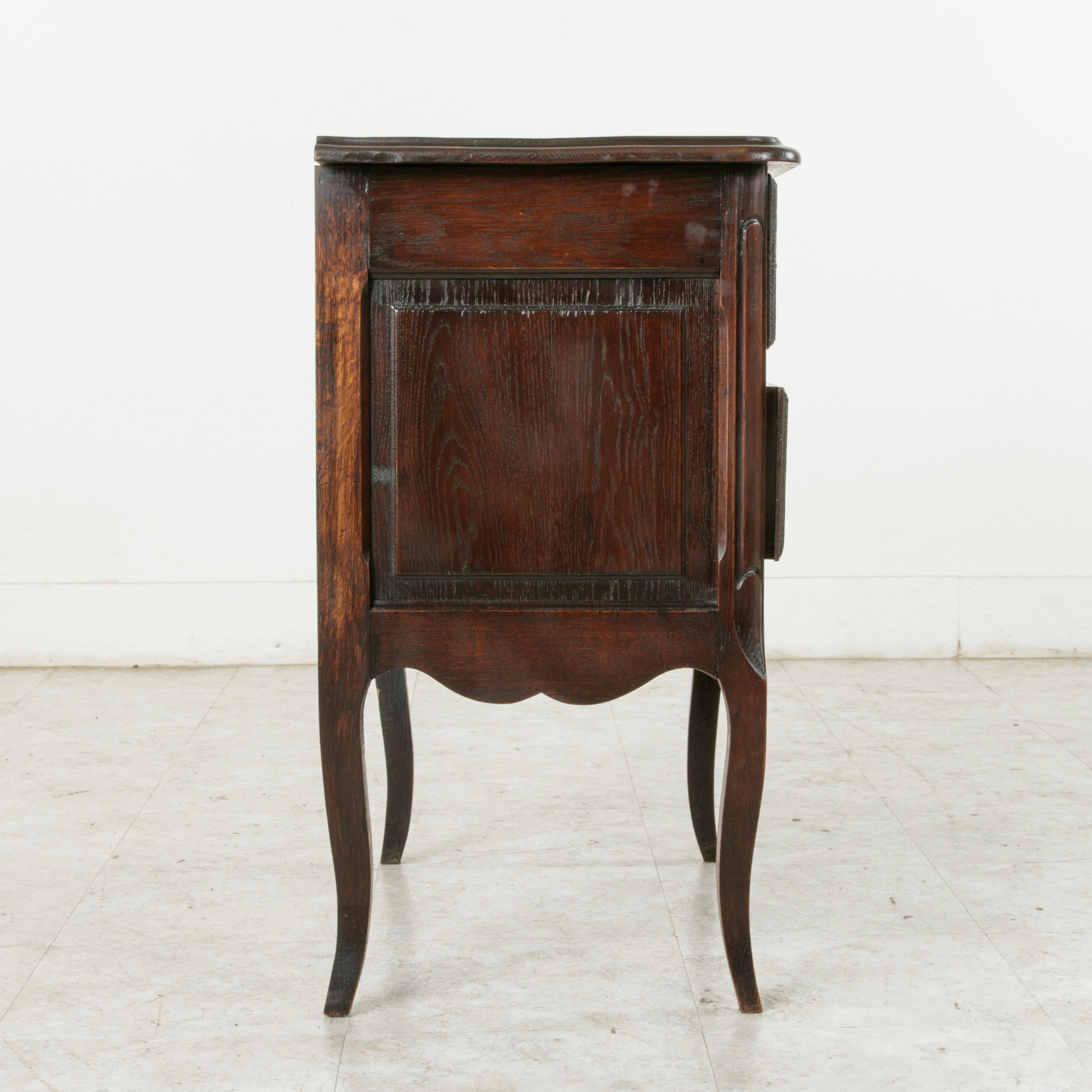 Early 20th Century French Louis XV Style Carved Oak Nightstand, or Chest 2