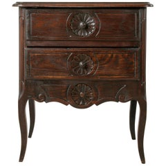 Early 20th Century French Louis XV Style Carved Oak Nightstand, or Chest