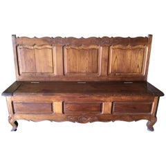 Early 20th Century French Louis XV-Style Country Bench