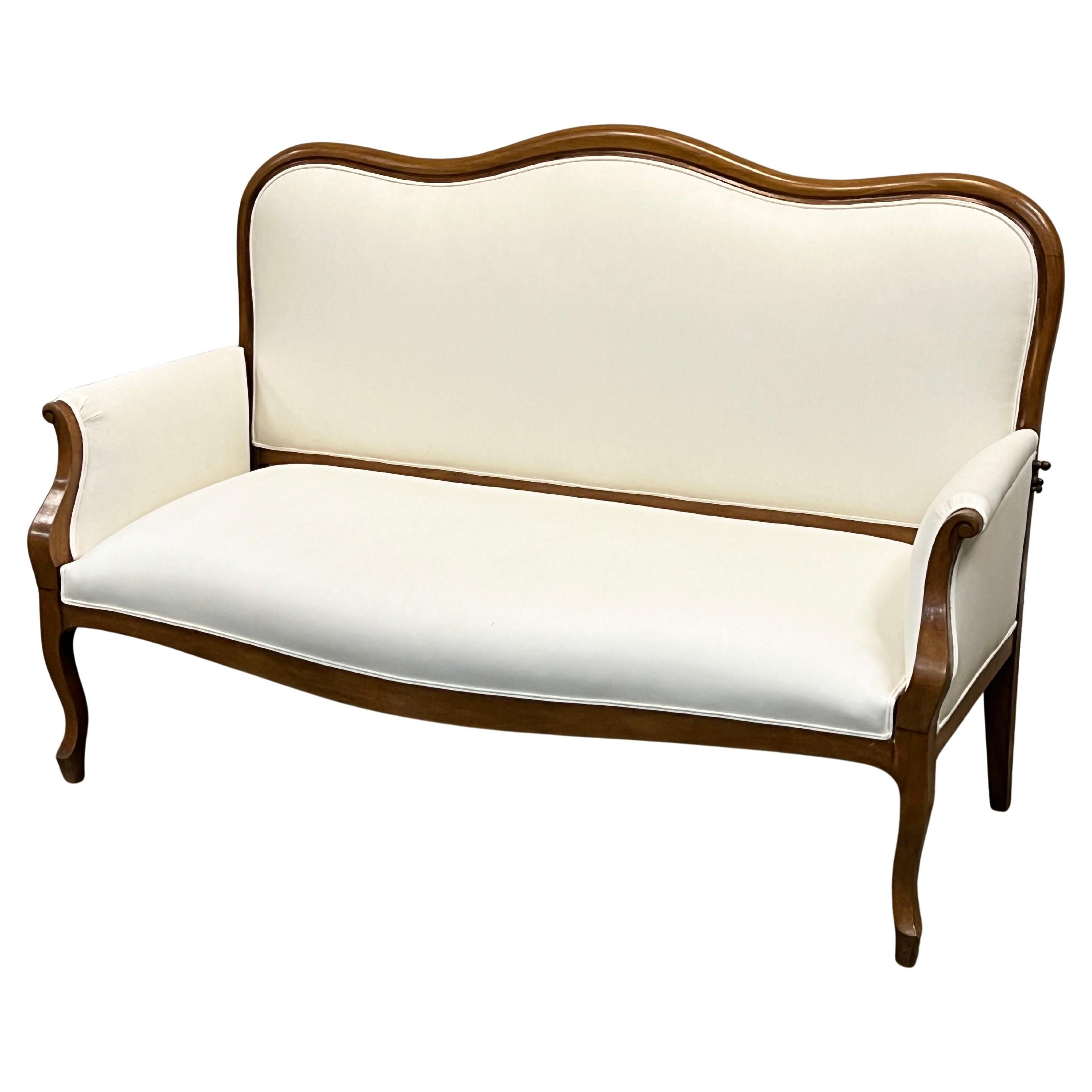 Early 20th Century French Louis XV Style Drop Arm Canape