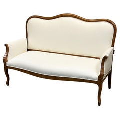 Canape à bras tombants de style Louis XV du début du 20e siècle