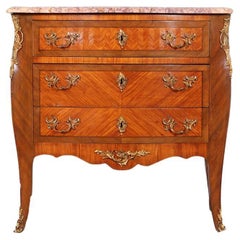Early 20th Century French Louis XV Style Inlaid Commode