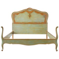 Early 20th Century French Louis XV Style Lacquered Bed