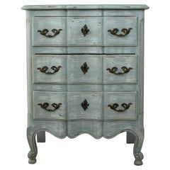 Early 20th Century French Louis XV Style Painted Beechwood Chest or Nightstand