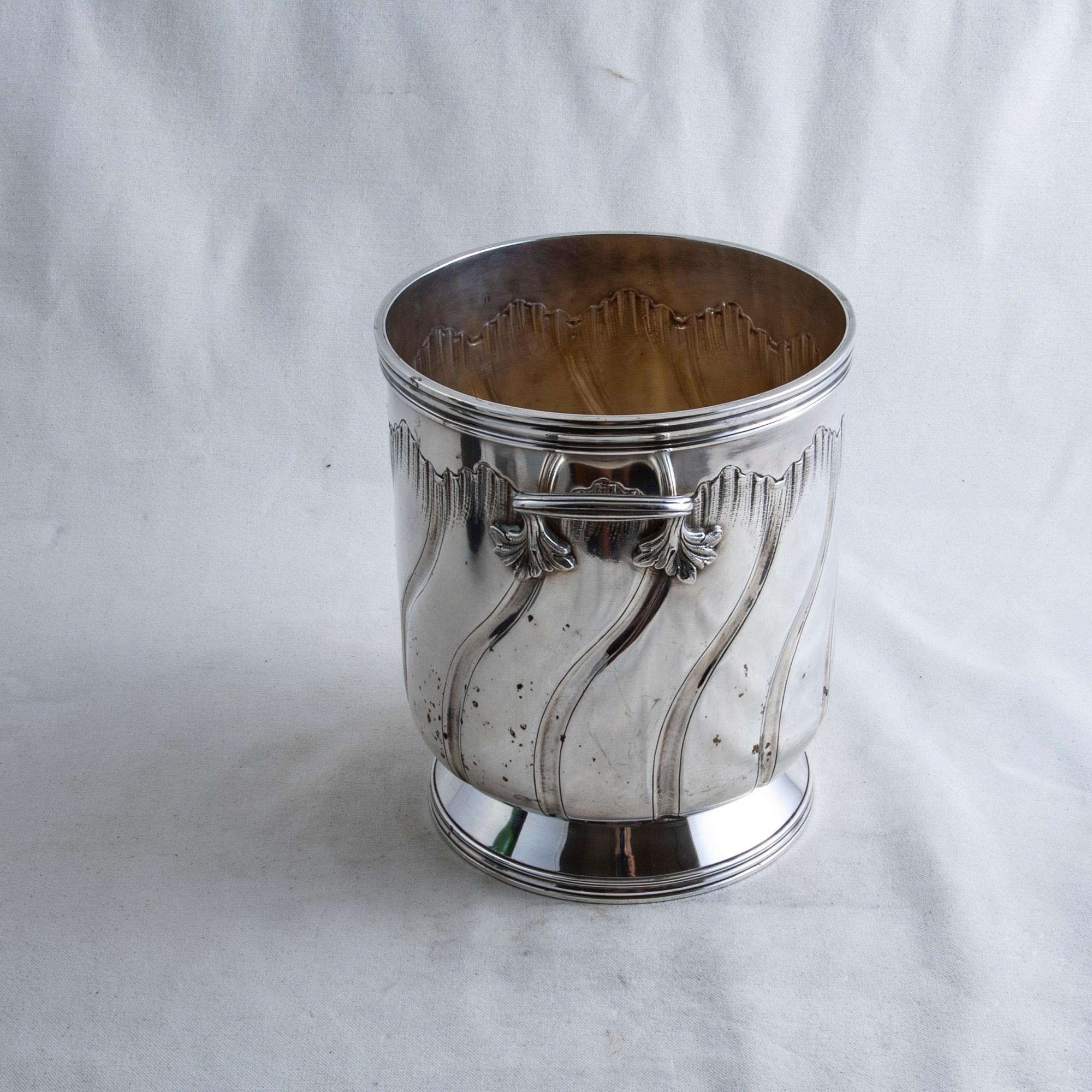 Early 20th Century French Louis XV Style Silver Plate Champagne Bucket 1
