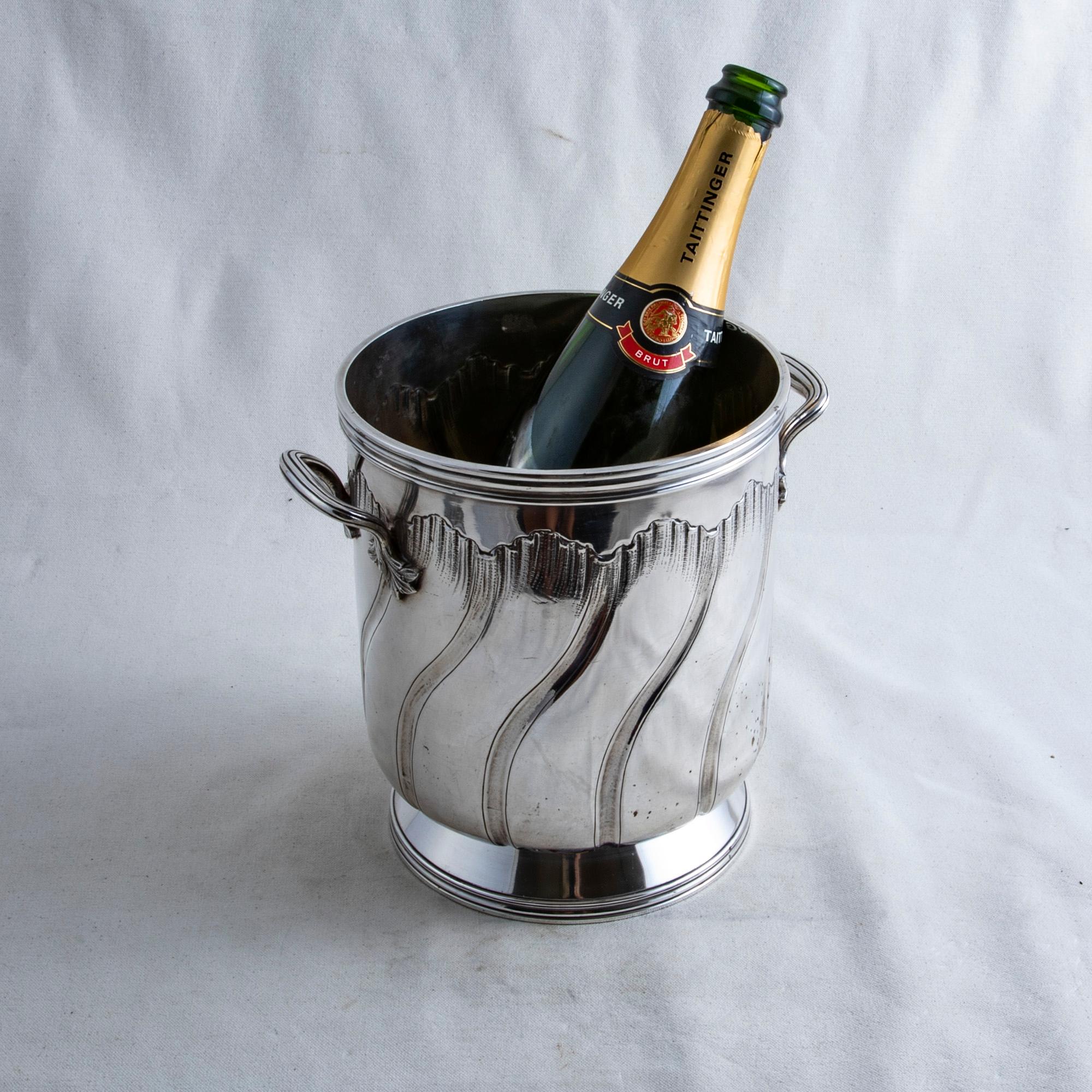 Early 20th Century French Louis XV Style Silver Plate Champagne Bucket 4