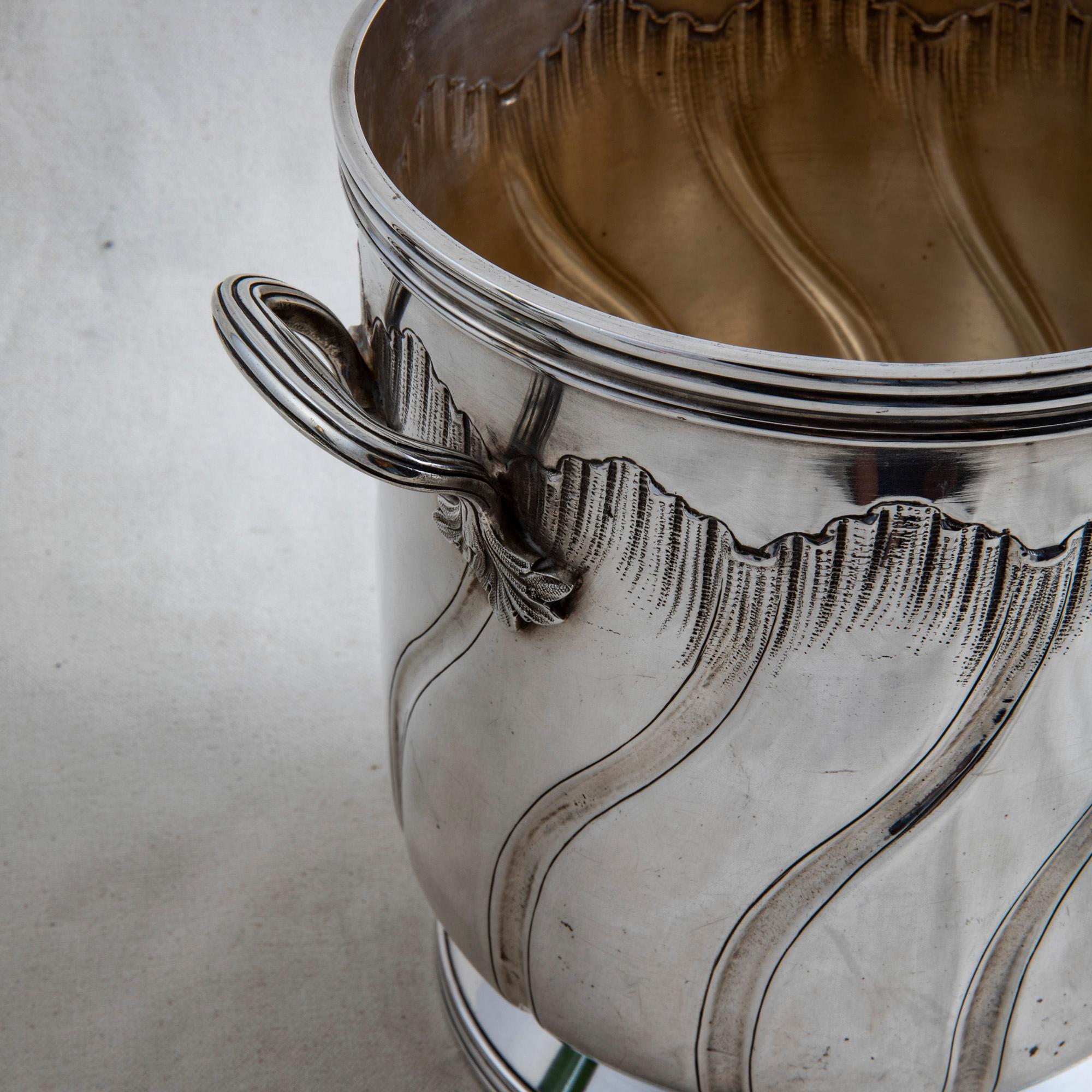 Early 20th Century French Louis XV Style Silver Plate Champagne Bucket 5
