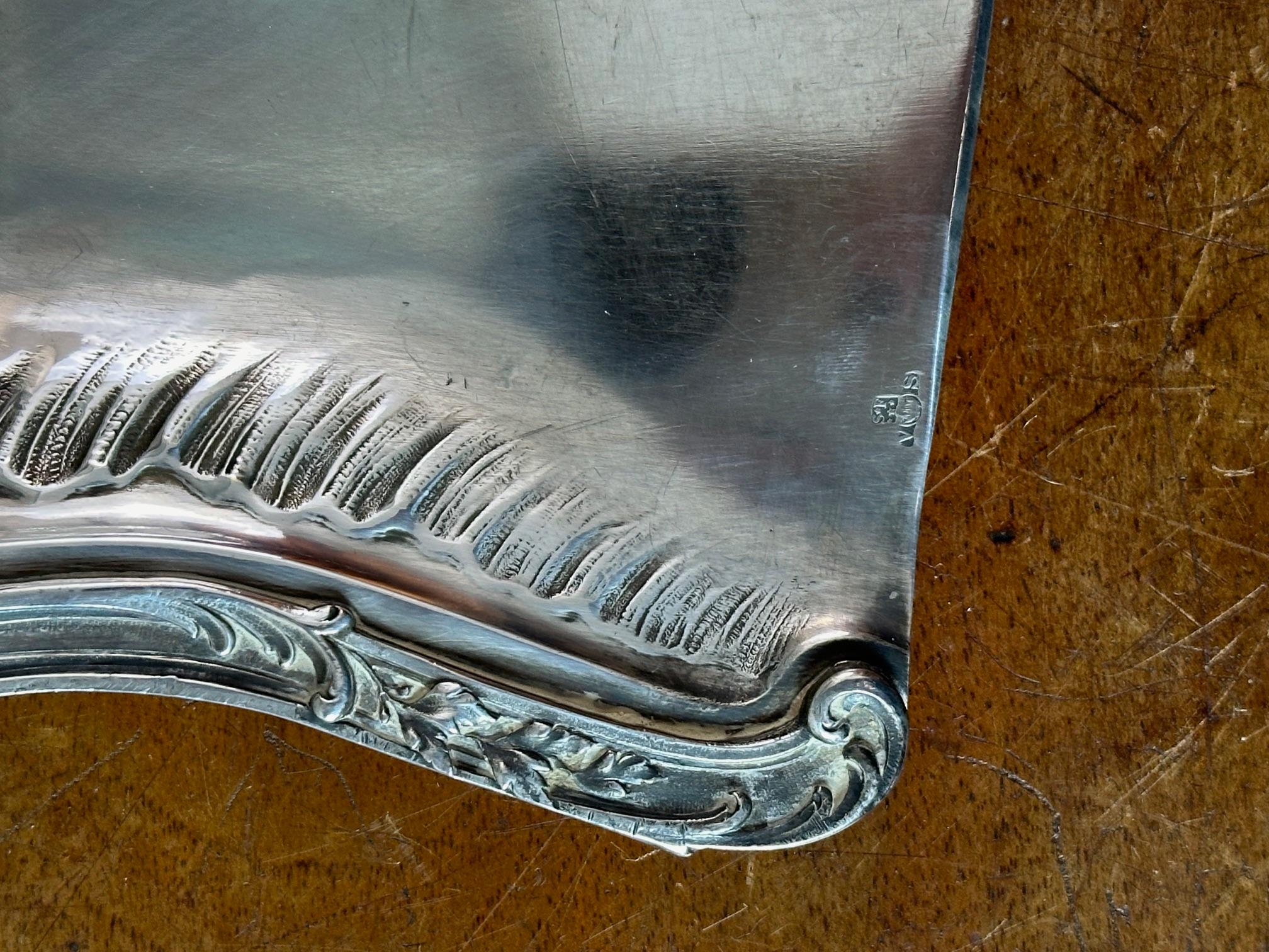 Silver Plate Early 20th century French Louis XV Style Silver plate Crumb Shovel, 1900S