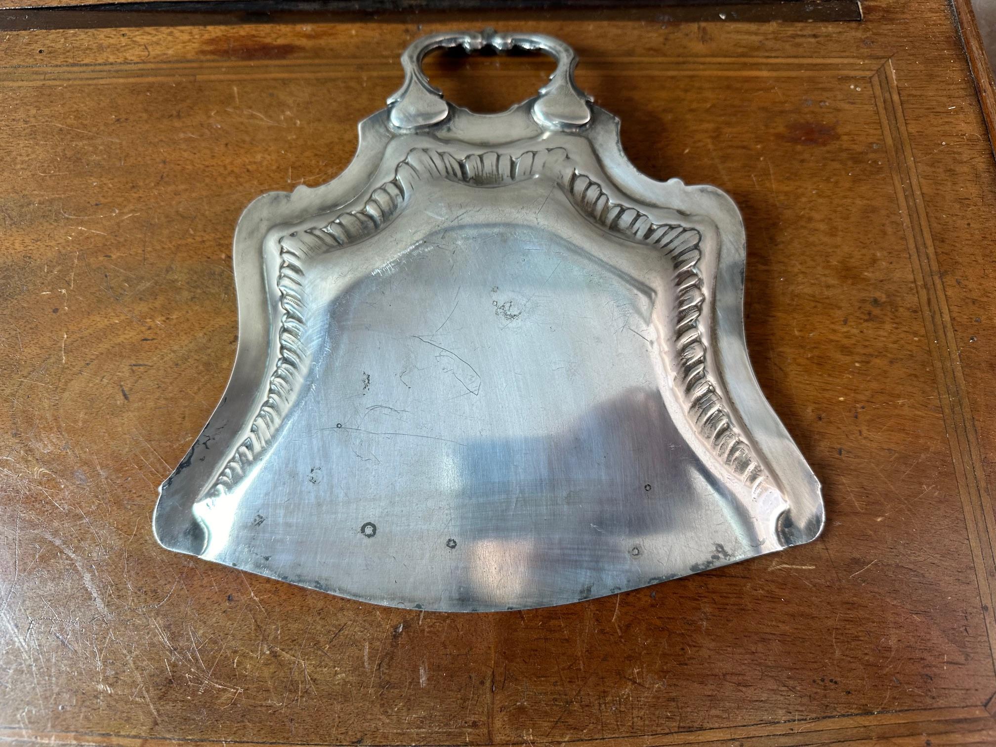 Early 20th century French Louis XV Style Silver plate Crumb Shovel, 1900S 1