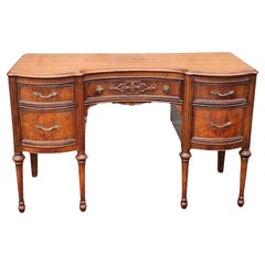 Antique Early 20th Century French Louis XV Style Mahogany Vanity Desk
