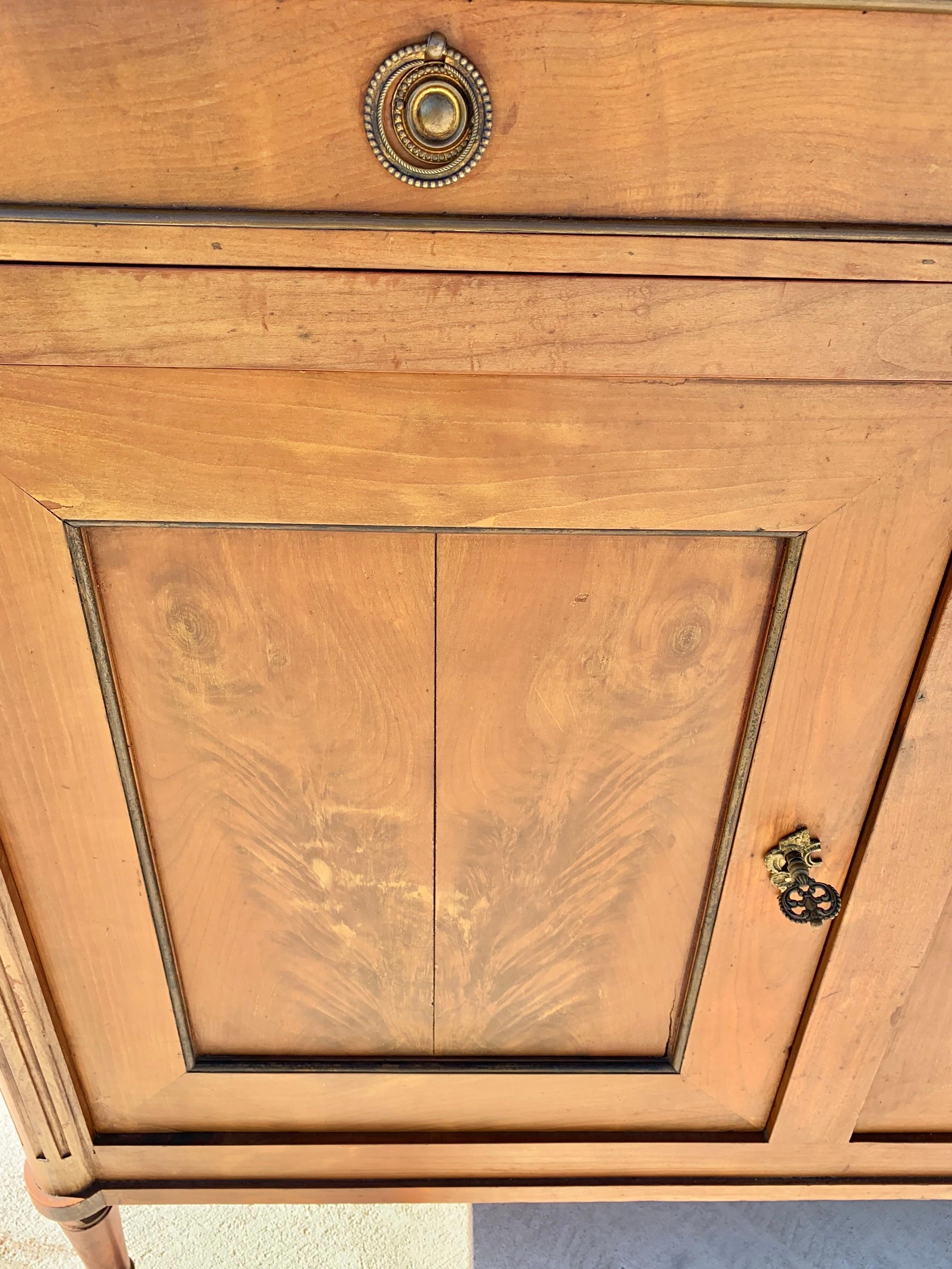 Early 20th Century French Louis XVI Cherrywood Buffet 8