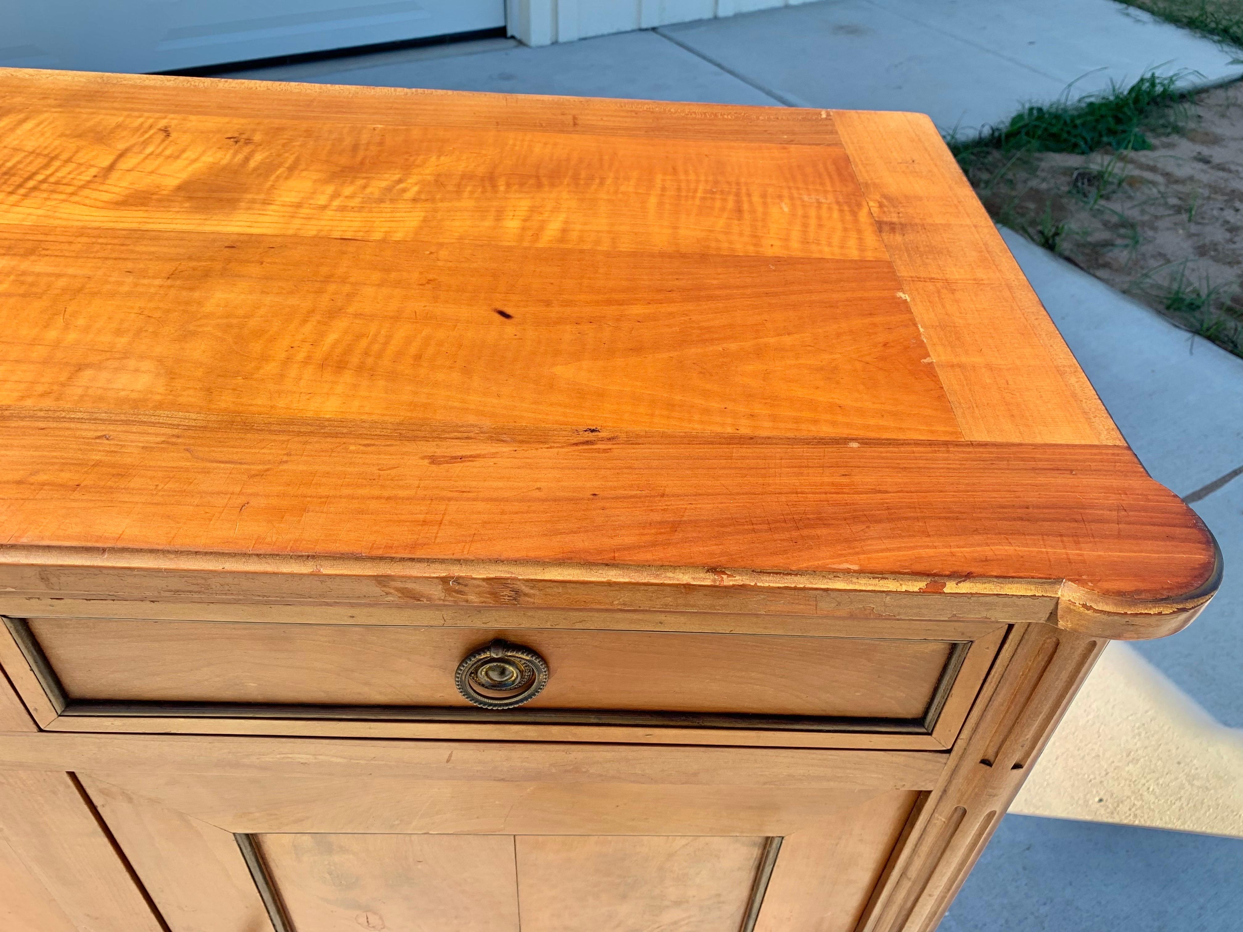 Early 20th Century French Louis XVI Cherrywood Buffet 13