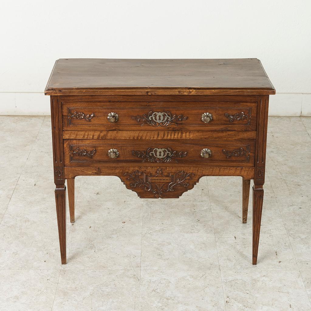 Early 20th Century French Louis XVI Hand-Carved Ash Commode, Chest or Nightstand 3