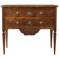 Early 20th Century French Louis XVI Hand-Carved Ash Commode, Chest or Nightstand