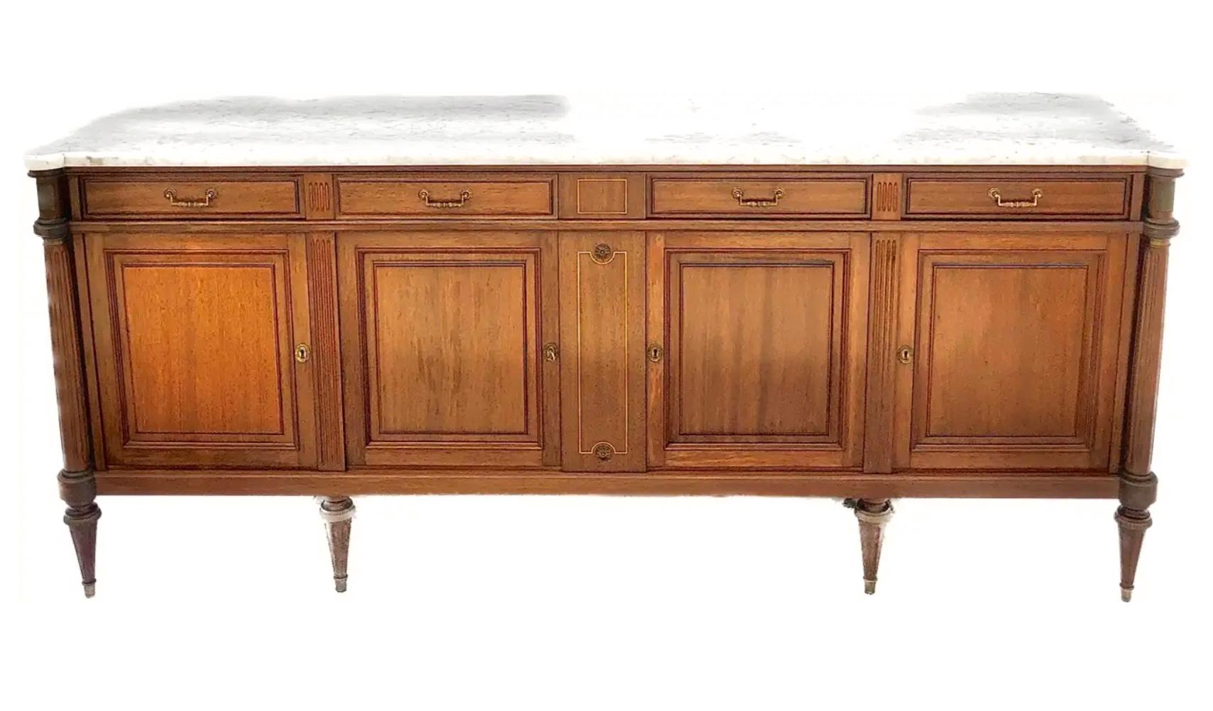 Early 20th Century French Louis XVI Style Enfilade / Sideboard 3
