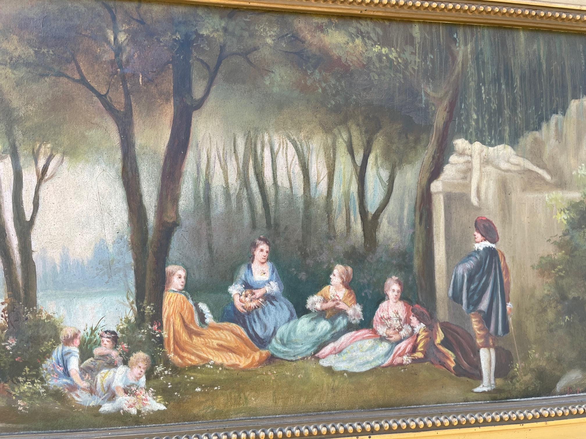 Inizio XX secolo Specchio Trumeau francese in stile Luigi XVI dei primi del Novecento, 1900 in vendita
