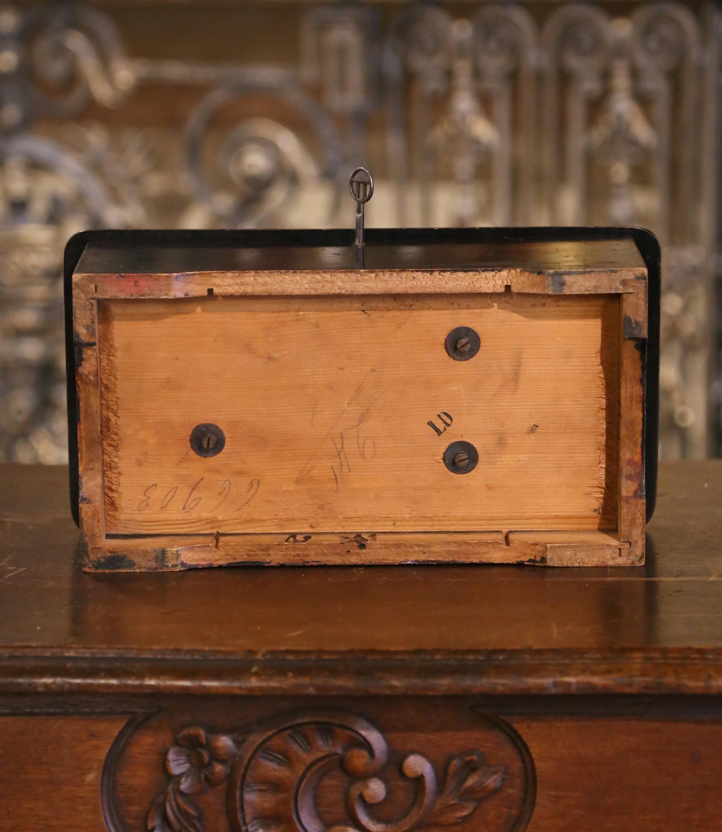 Early 20th Century French Mahogany and Painted Six-Song Cylinder Music Box For Sale 6