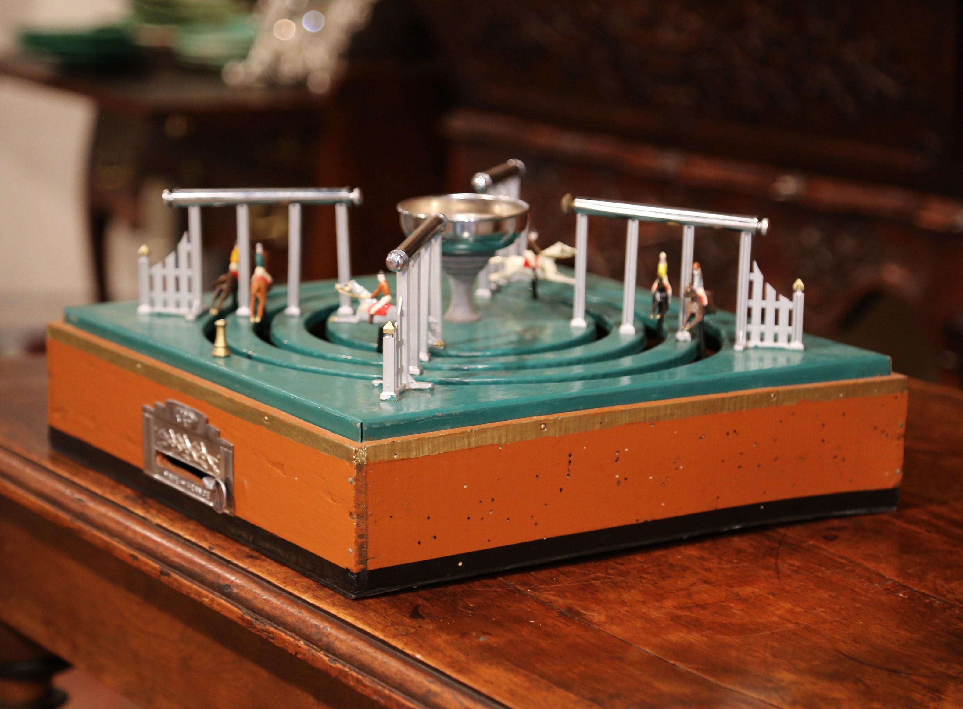 vintage mechanical horse racing game