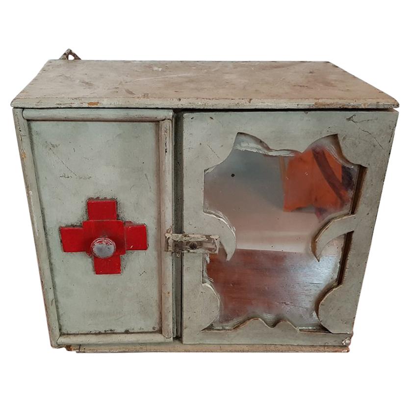 Early 20th Century French Medicine Cabinet