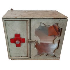 Antique Early 20th Century French Medicine Cabinet