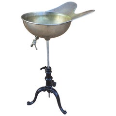 Used Early 20th Century, French Melting and Metal Hair Wash Tub, 1900s