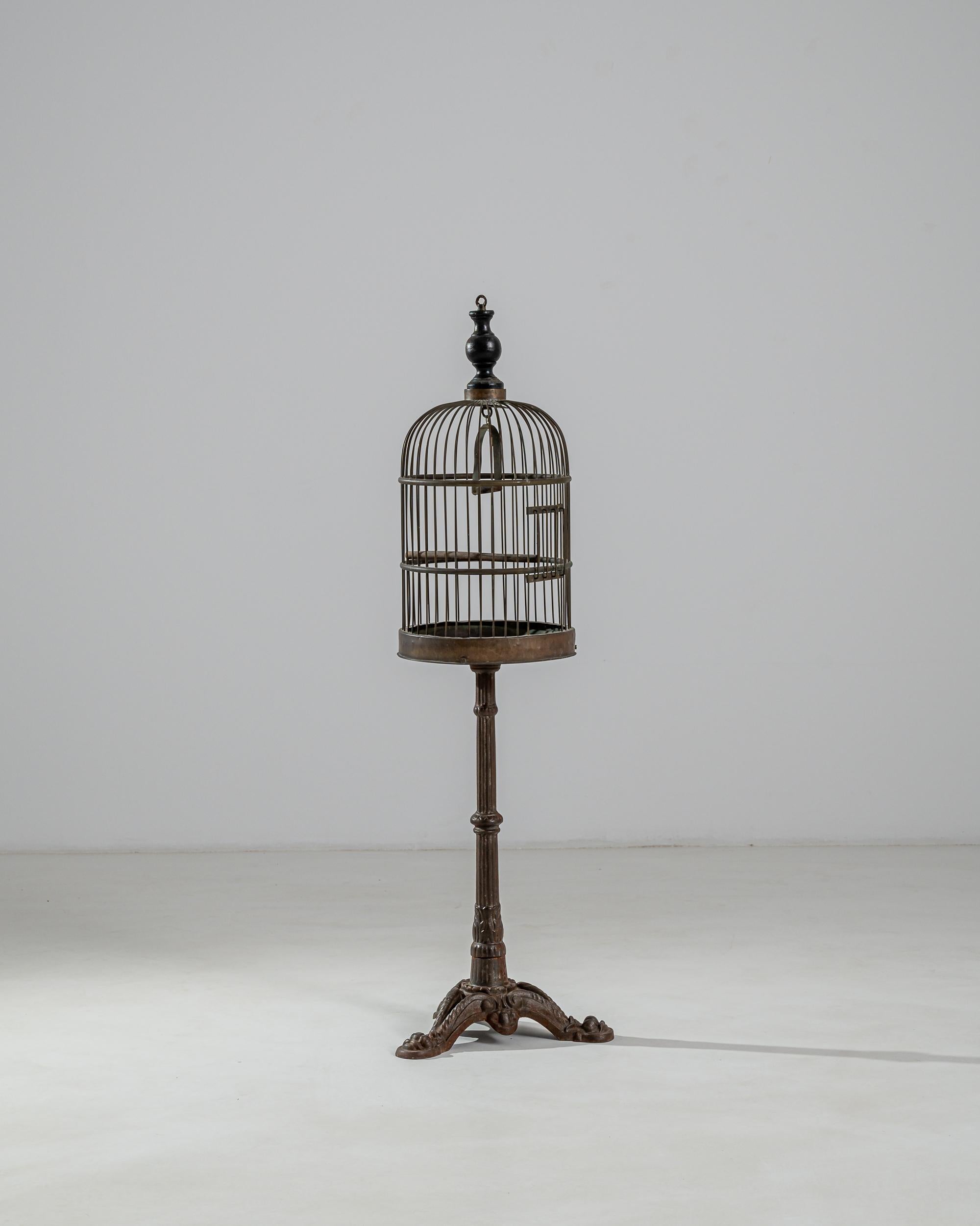 bird cage on stand