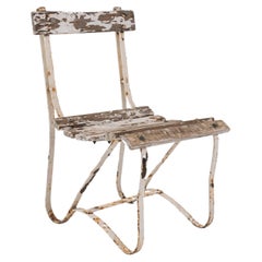 Used Early 20th Century French Metal Garden Chair