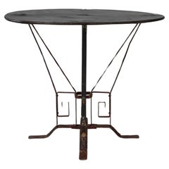 Used Early 20th Century French Metal Table 