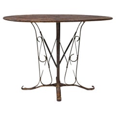 Antique Early 20th Century French Metal Table 