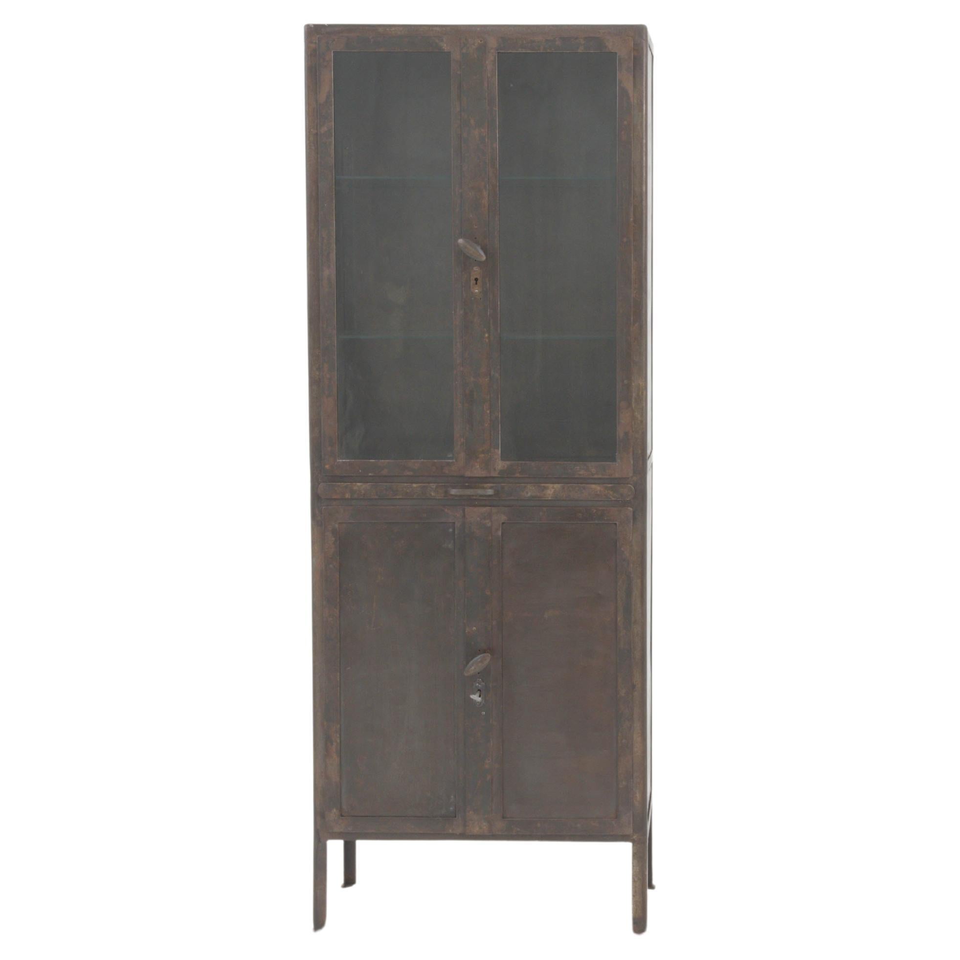 Early 20th Century French Metal Vitrine For Sale