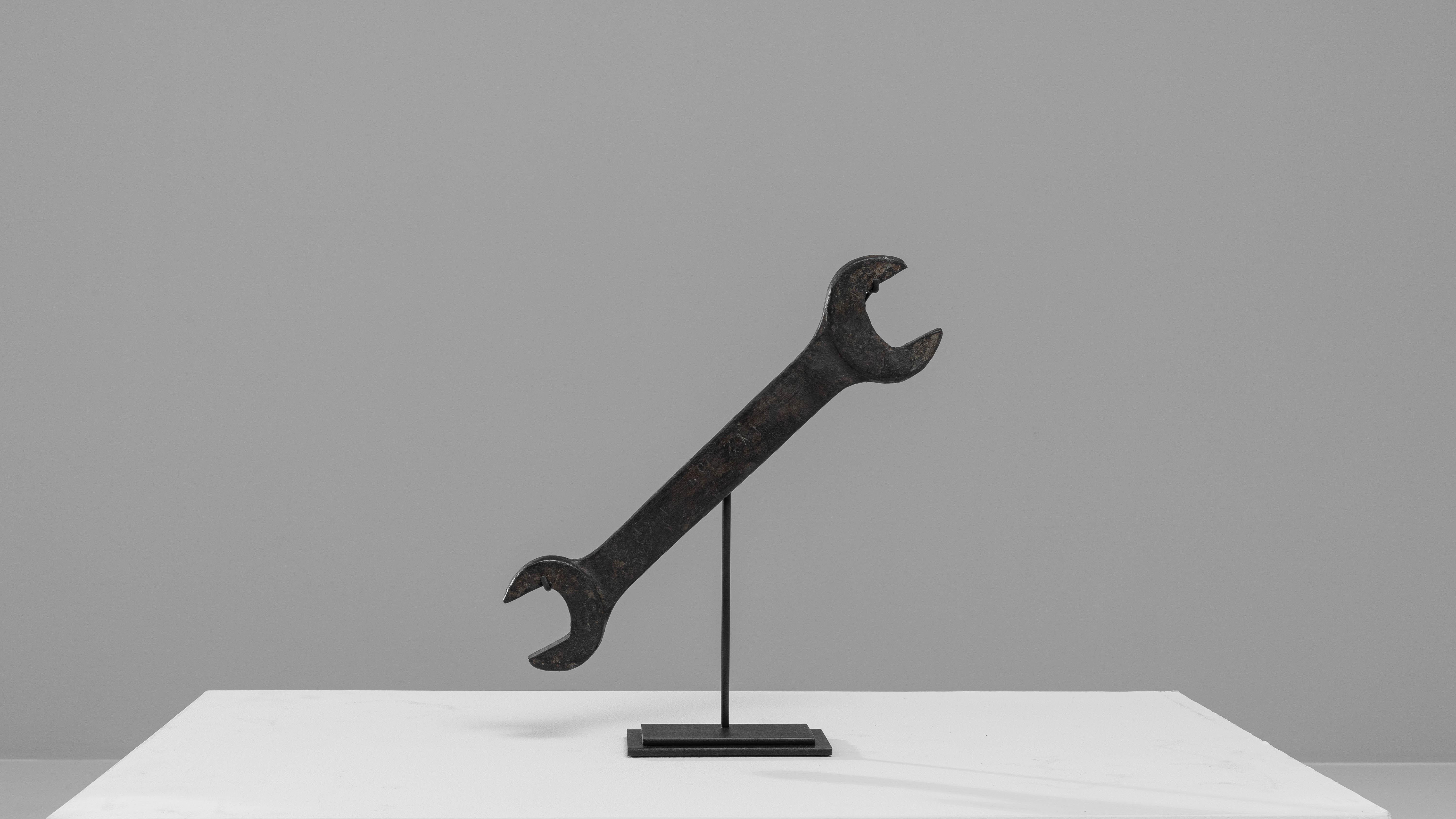 Early 20th Century French Metal Wrench On Stand For Sale 1