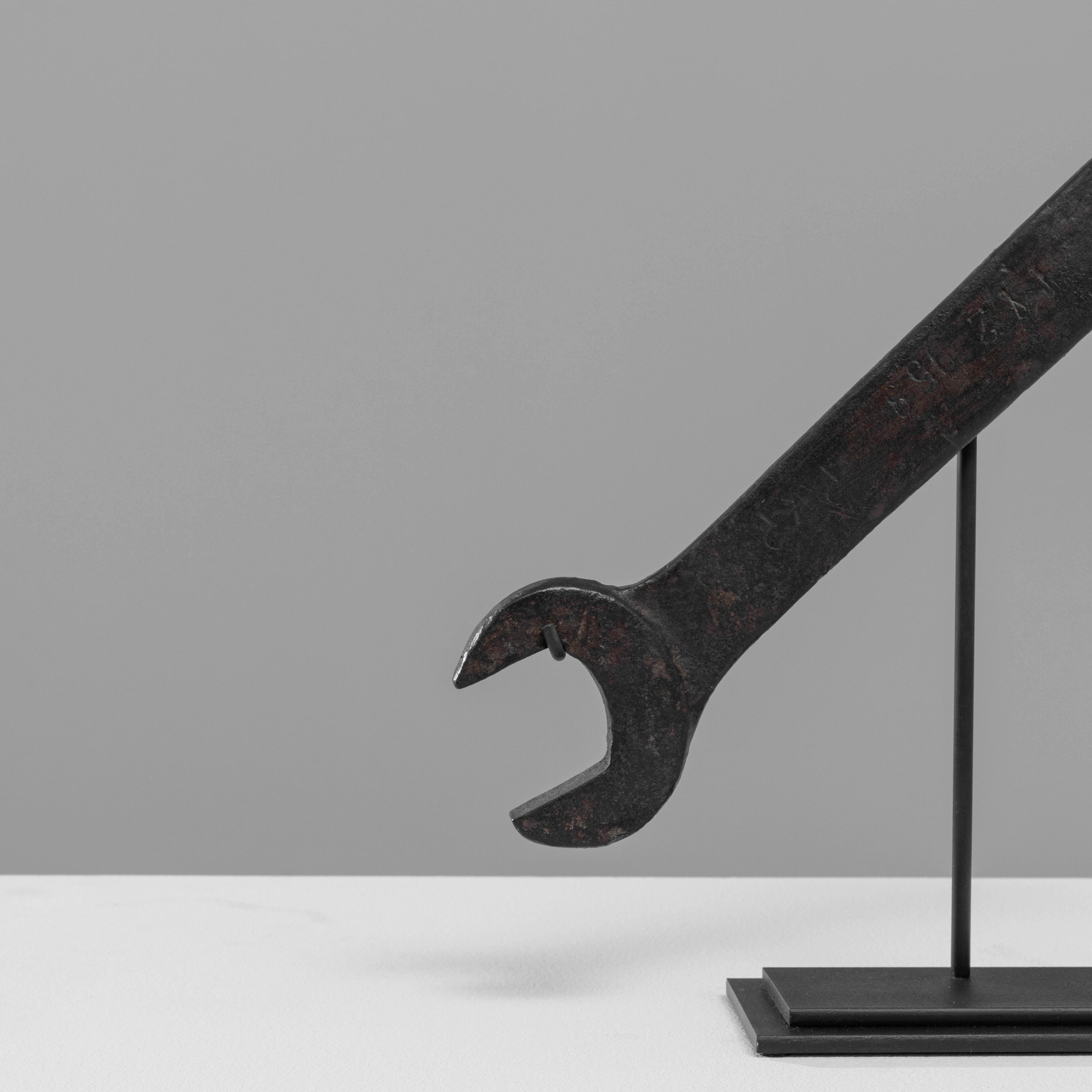 Early 20th Century French Metal Wrench On Stand For Sale 2