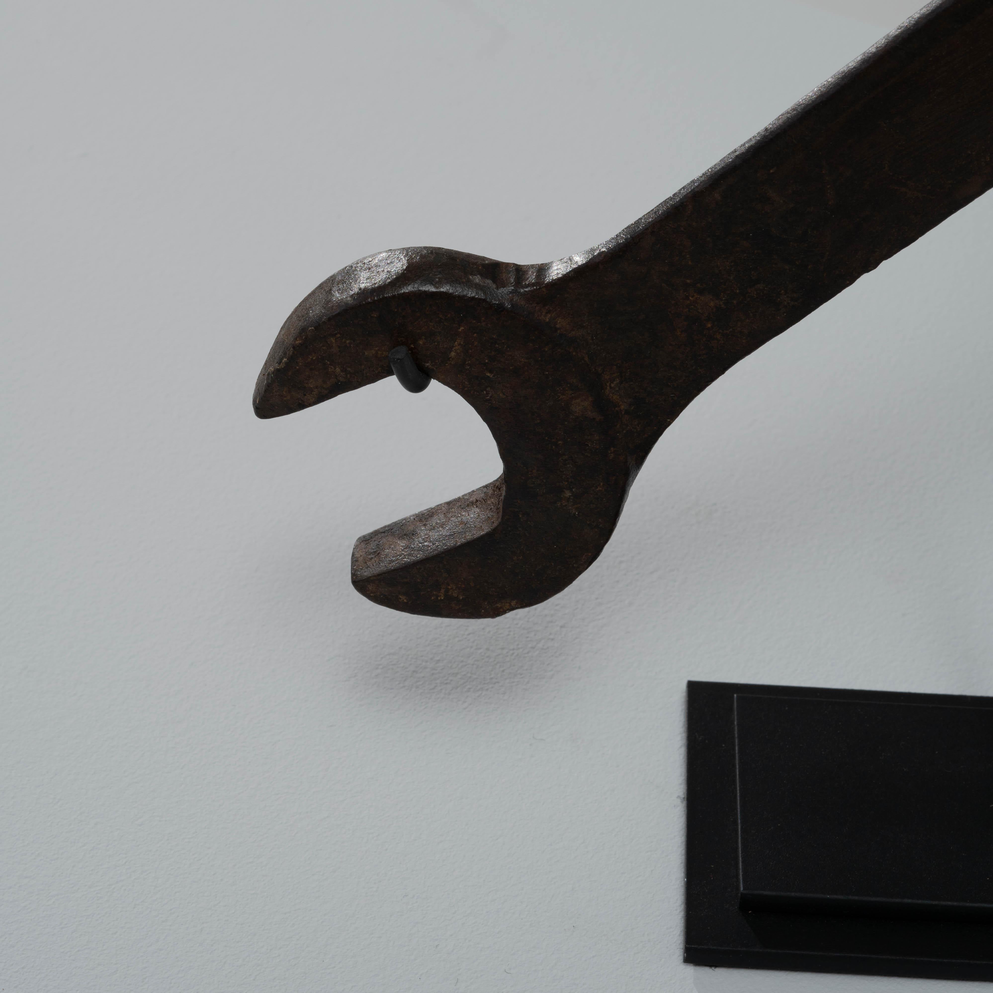 Early 20th Century French Metal Wrench On Stand For Sale 6
