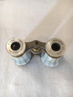 Early 20th Century French Mother of Pearl Opera Binoculars
