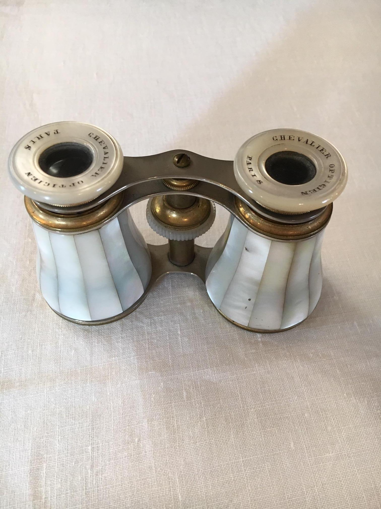Early 20th Century French Mother of Pearl Opera Binoculars 4