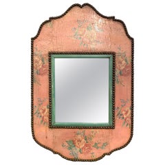 Early 20th Century French Napoleon III Hand Painted Wall Mirror