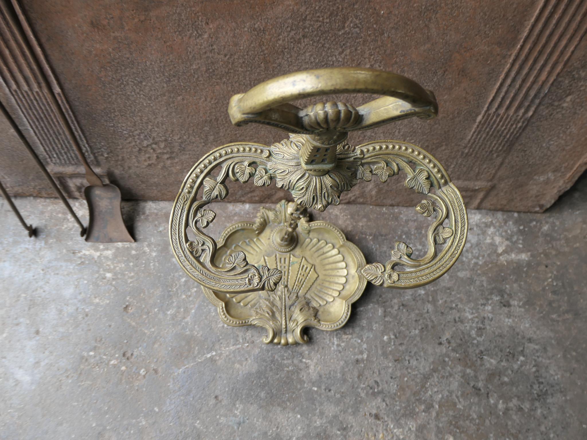 Early 20th Century French Napoleon III Style Fireplace Tool Set For Sale 8