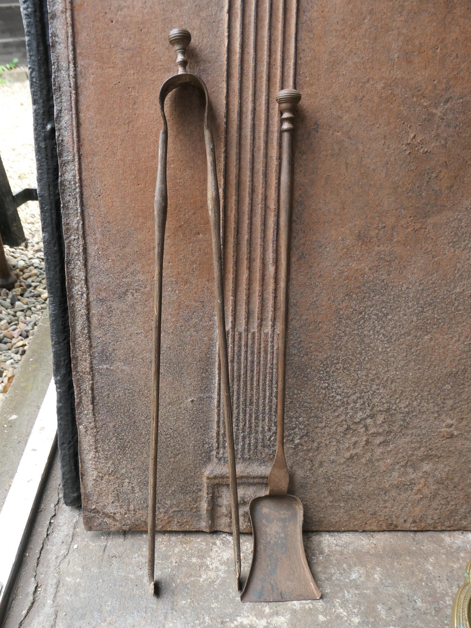Early 20th Century French Napoleon III Style Fireplace Tool Set For Sale 4