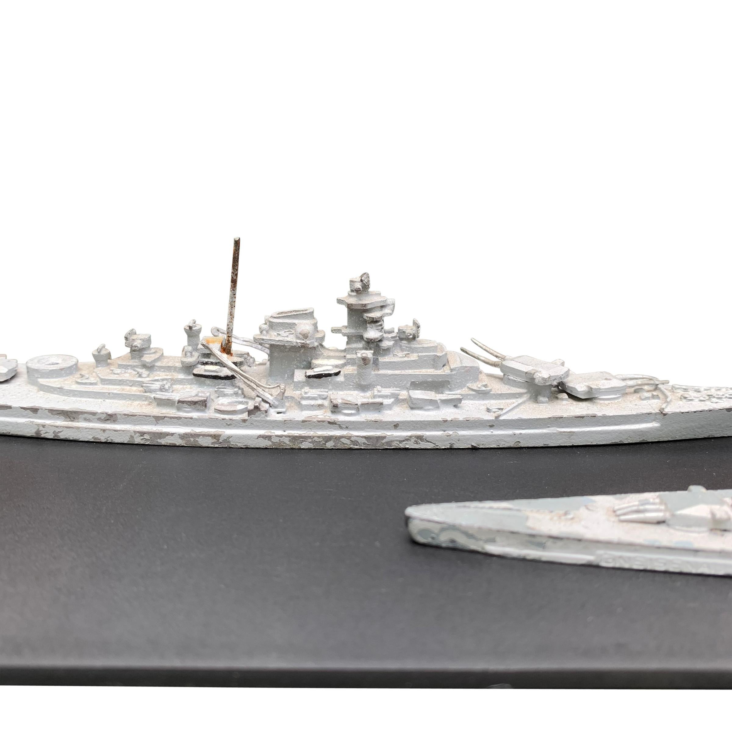 Lead Early 20th Century French Naval Battleship Training Models For Sale