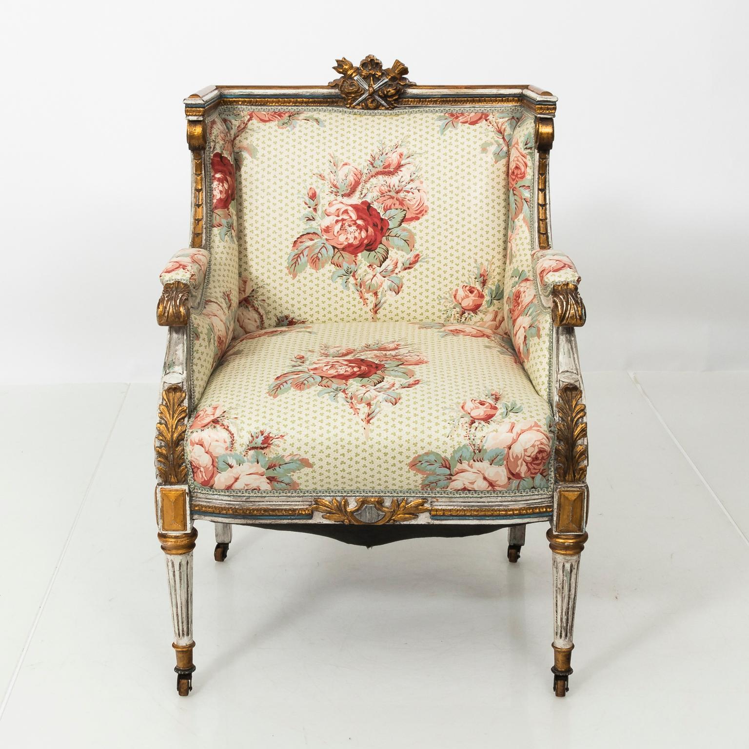 Gilt Early 20th Century French Neoclassical Armchairs