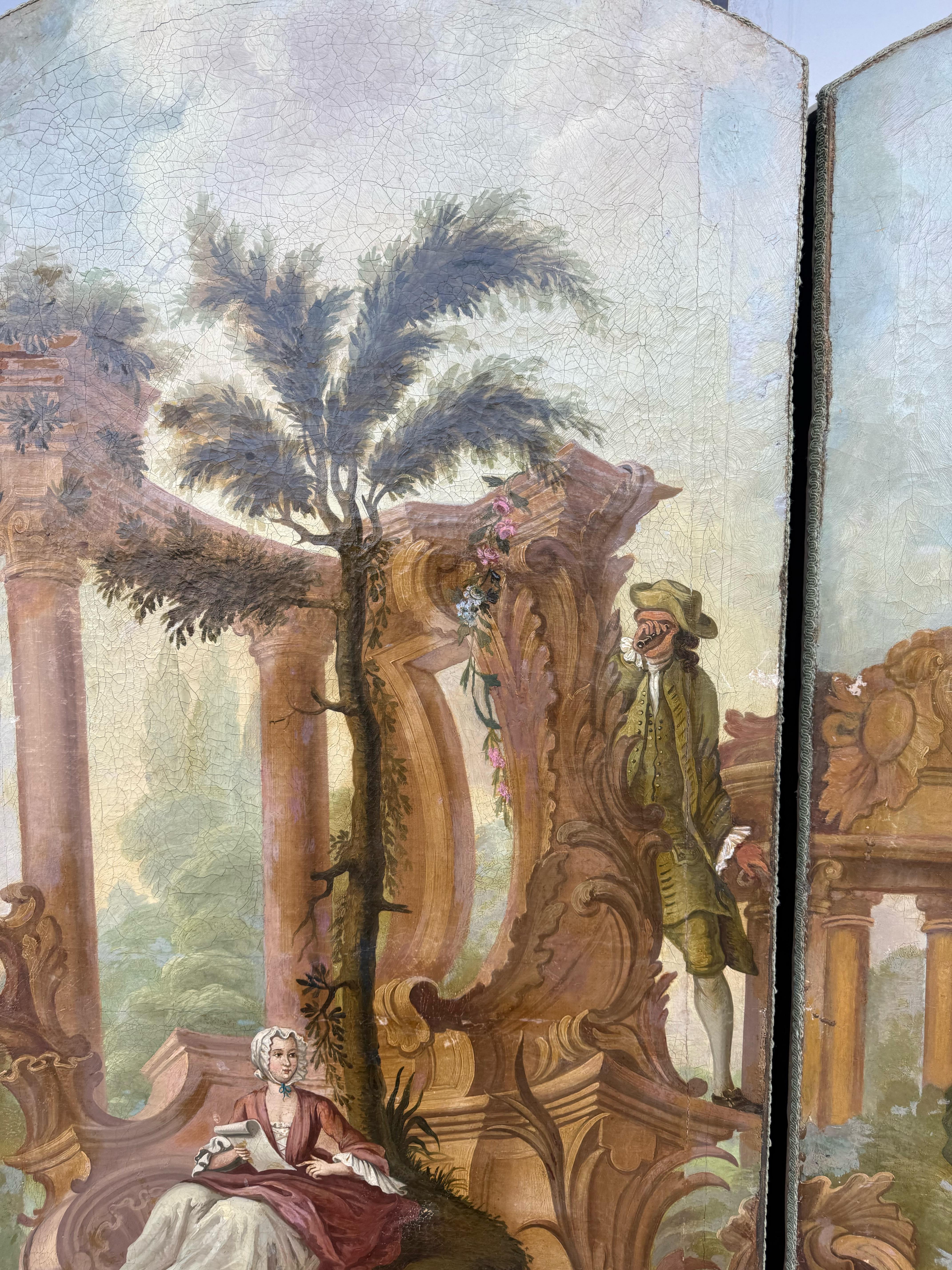 Olio neoclassico su tela dei primi del Novecento French Room In condizioni buone in vendita a Kennesaw, GA