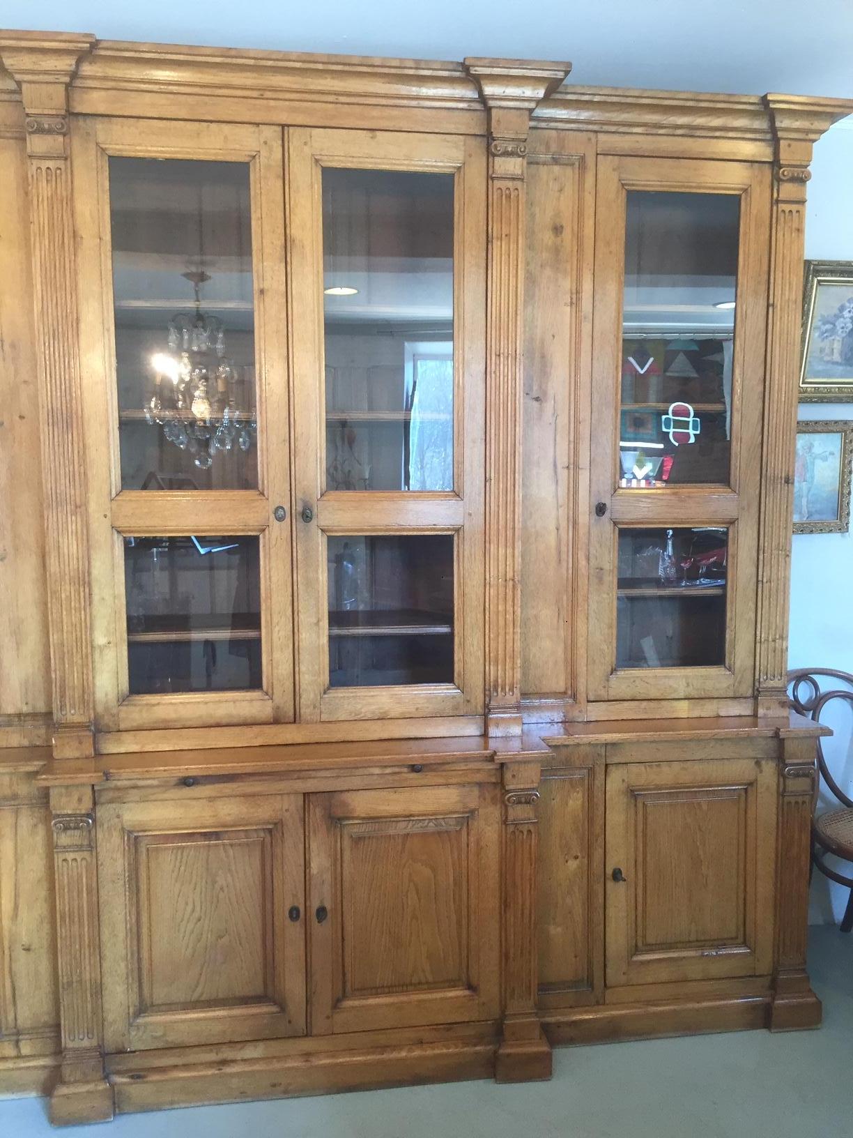 Early 20th Century French Oak Bibliotheque Bookcase, 1900s 3