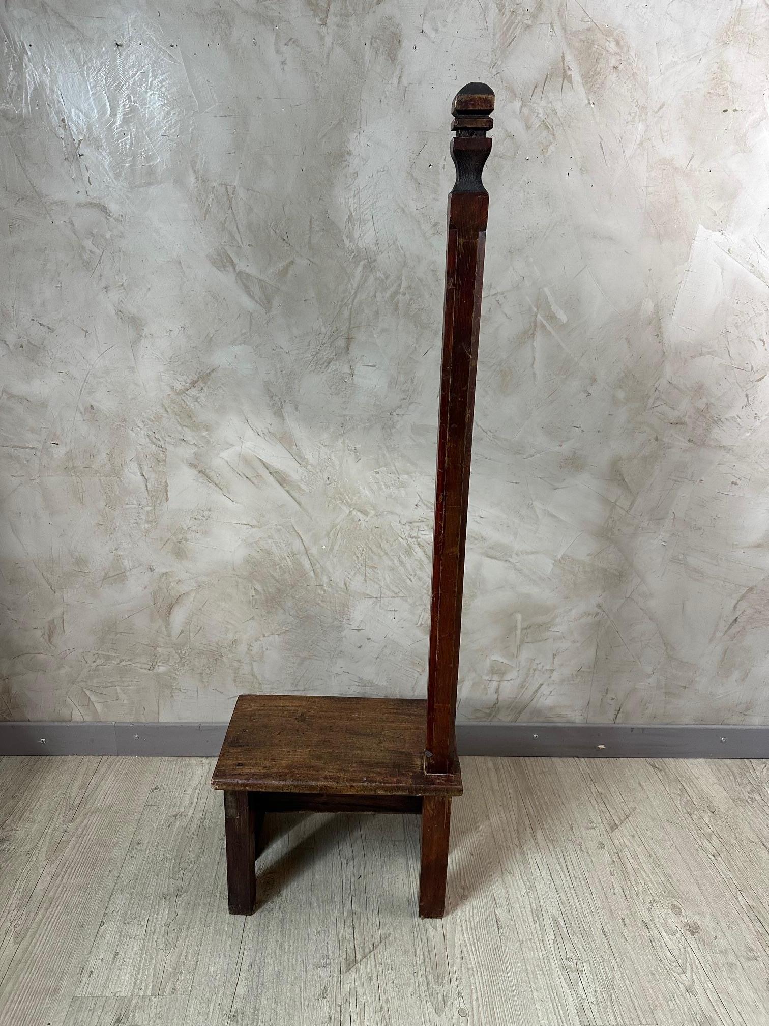 Early 20th century French Oak Bibliotheque Stepladder, 1900s For Sale 1