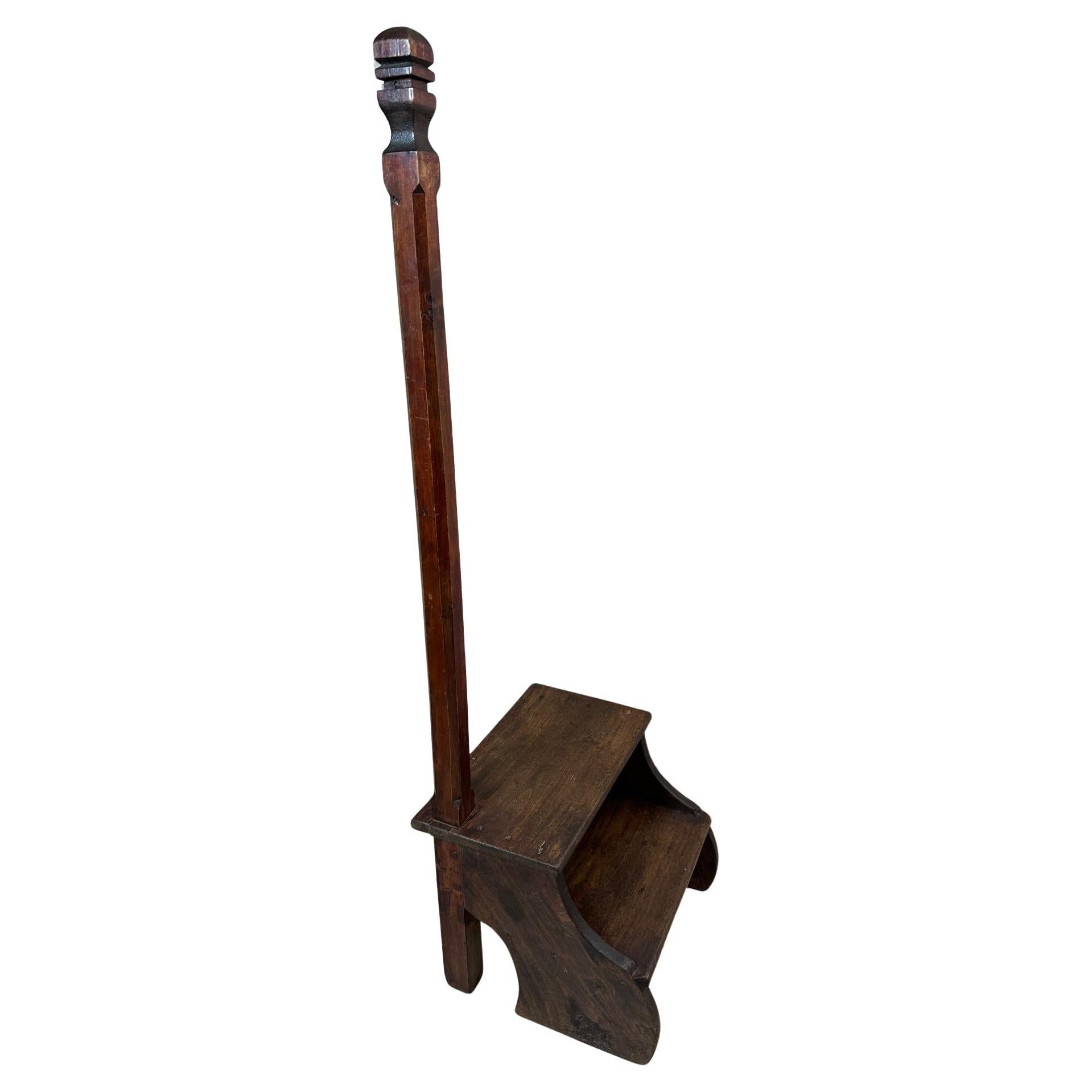 Early 20th century French Oak Bibliotheque Stepladder, 1900s For Sale