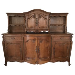 Early 20th Century French Oak Bombe Sideboard