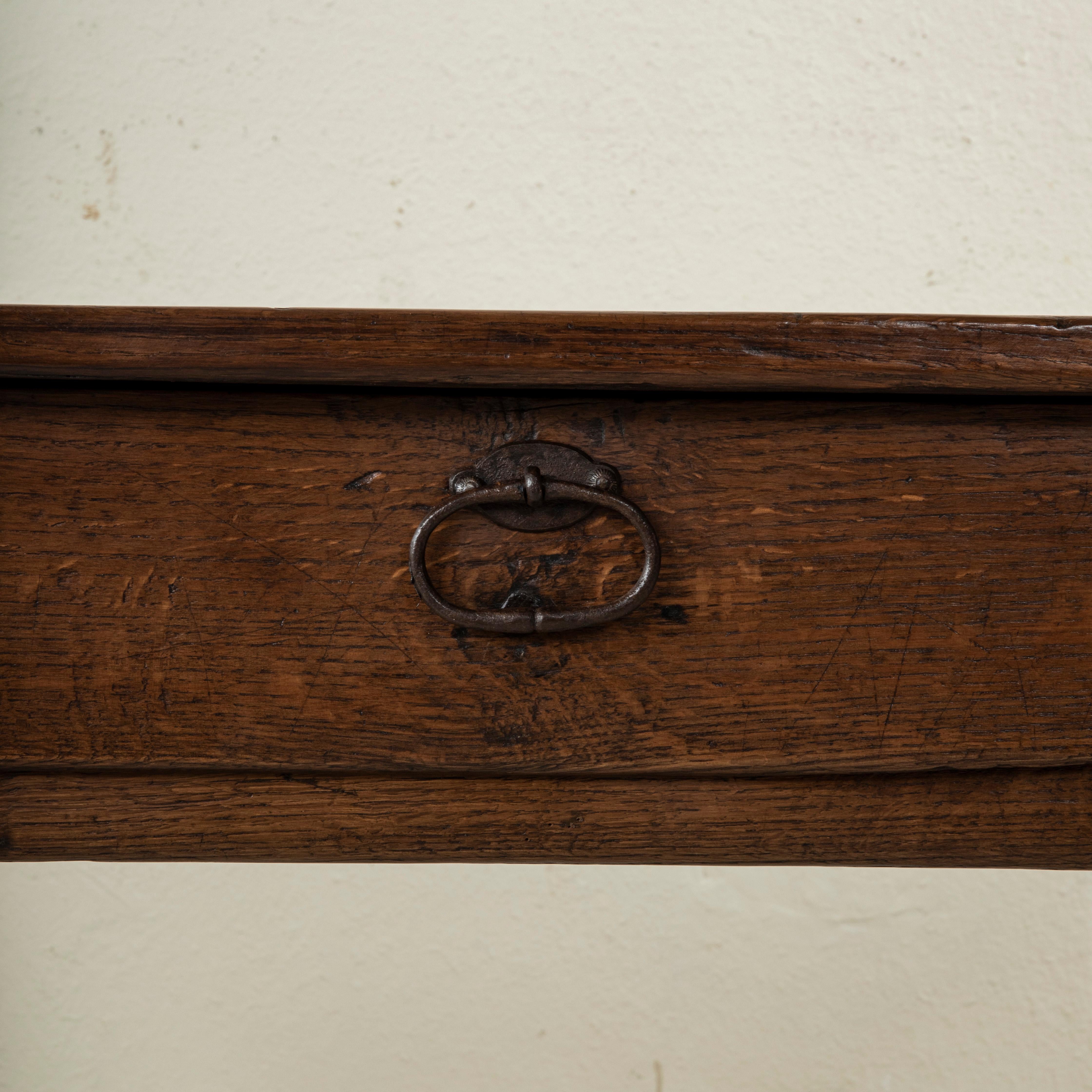 Early 20th Century French Oak Console Table or Sofa Table from Normandy 7