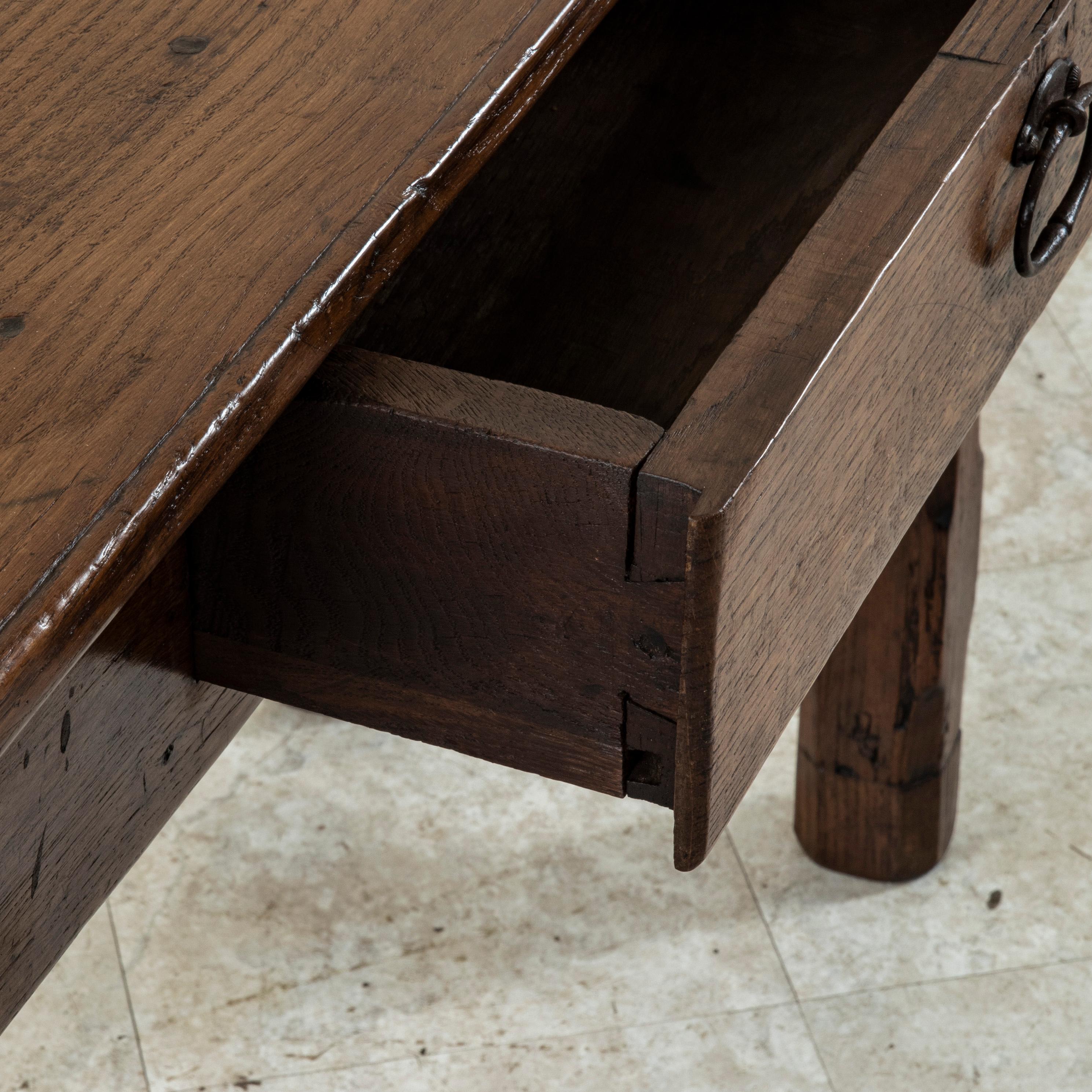 Early 20th Century French Oak Console Table or Sofa Table from Normandy 5